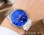 New Style Patek Philippe Calatrava Watch Stainless Steel Blue Dial